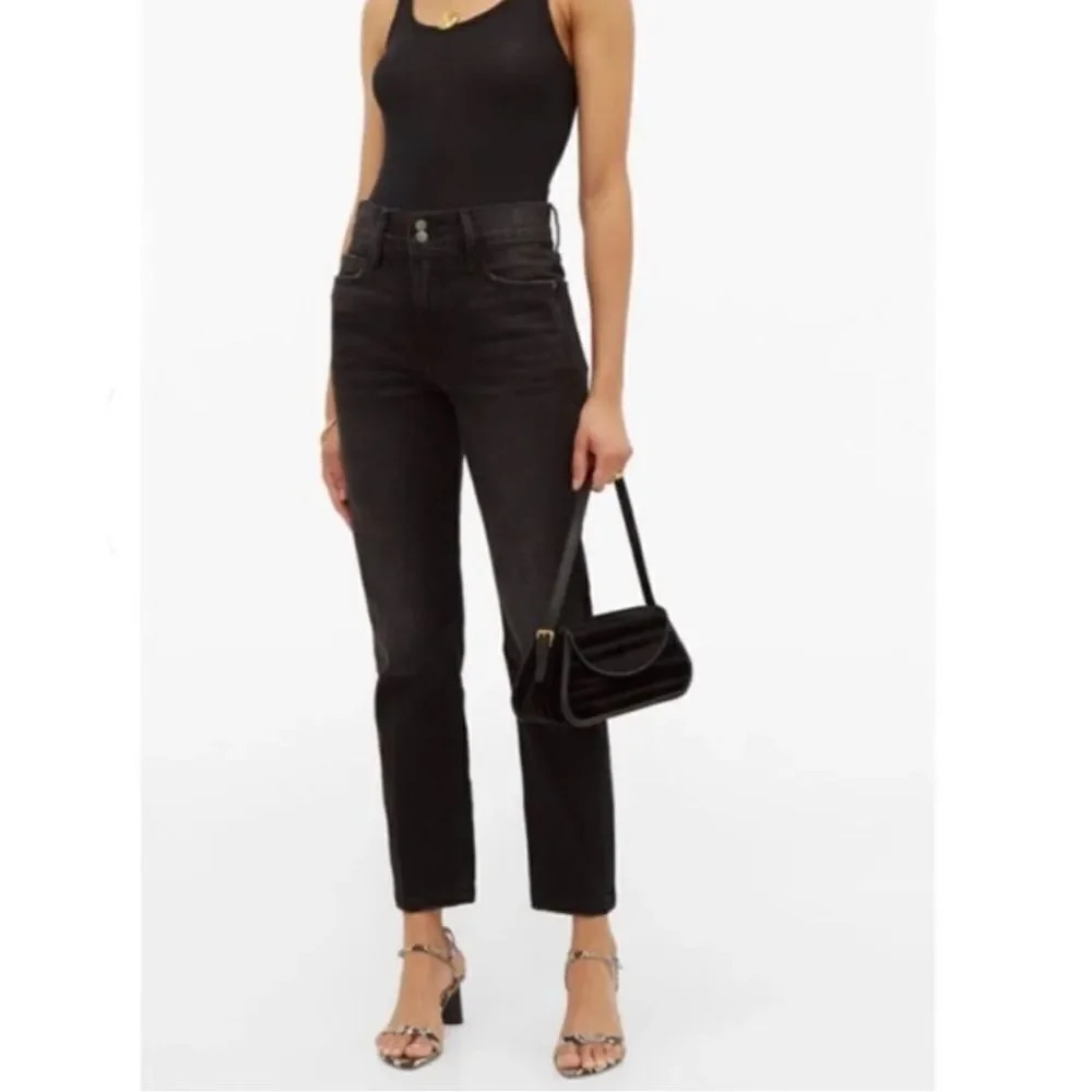 Frame heritage Le Sylvie Slender Straight Black Wash Jeans